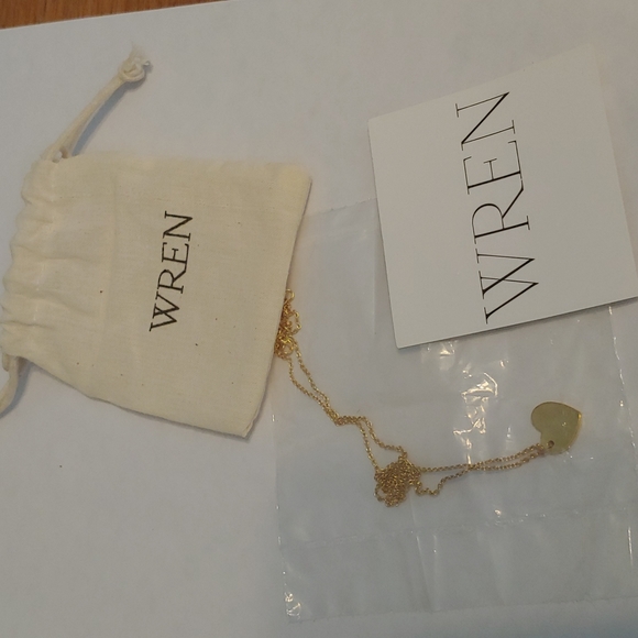 Wren Jewelry - Wren yellow gold heart pendent summer 2015 black Sapphire